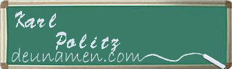 Karl Politz Visitenkarte